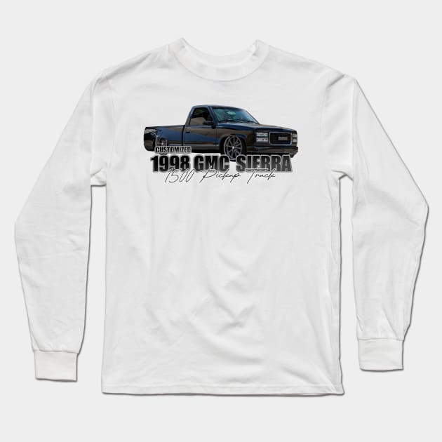 Customized 1998 GMC Sierra 1500 Pickup Truck Long Sleeve T-Shirt by Gestalt Imagery